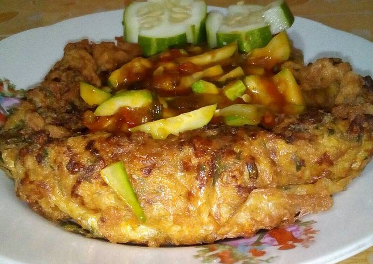 resep lengkap untuk Fuyunghai telor ayam ala suami