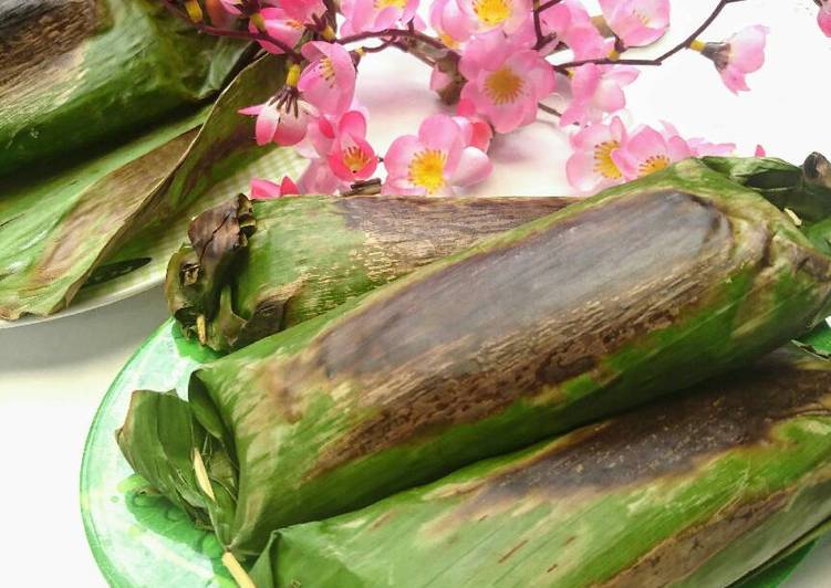 gambar untuk cara membuat Nasi bakar ikan teri kemangi