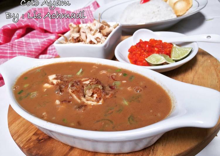 resep lengkap untuk Coto Ayam