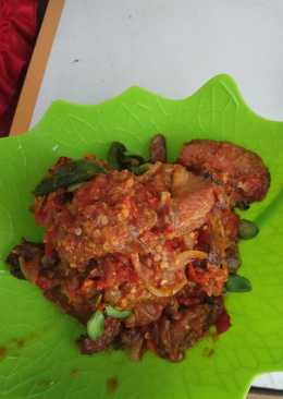 Ayam pete balado ala incez ecek