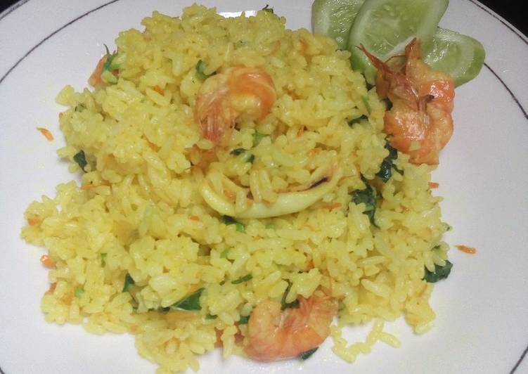 Resep Nasi goreng seafood Kiriman dari Nisa Umara