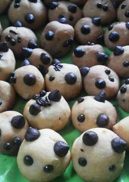 Panda ball cookies