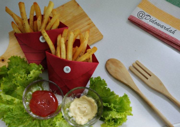 Resep Membuat Kentang Goreng Renyah Ala KFC Anti Gagal oleh Wardat El Ouyun - Cookpad