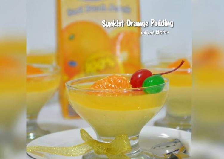 Resep Sunkist Orange Pudding Kiriman dari  dian's kitchen 