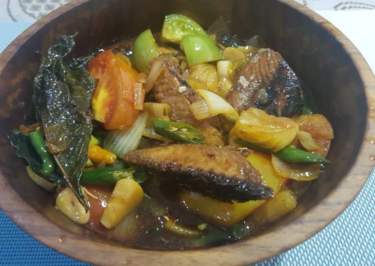 resep masakan Pindang Ikan Tongkol tumis Cabe Ijo