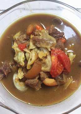 Tongseng daging dan kikil sapi