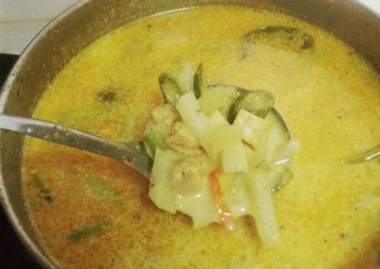 resep lengkap untuk Lodeh labu tempe tahu (jangan lombok) buat lontong sayur