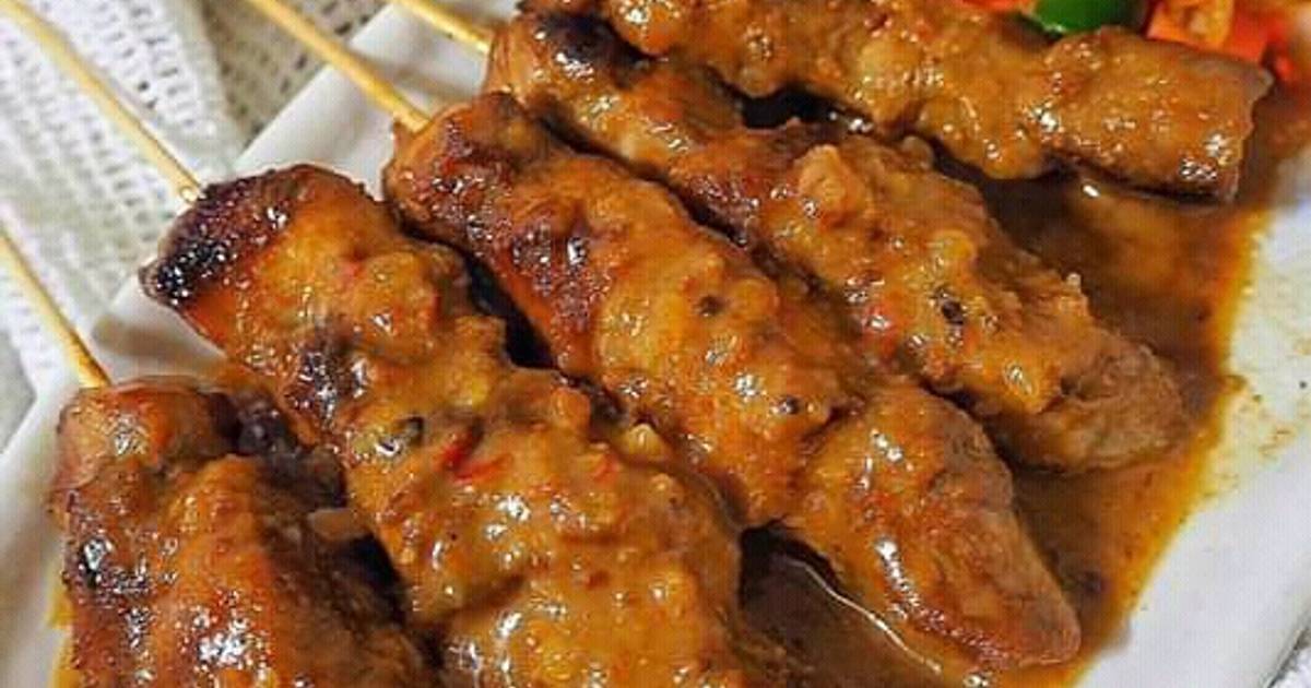 646 resep sate ayam bumbu kacang enak dan sederhana Cookpad 