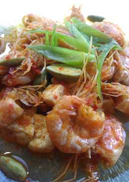 Udang Balado Tahu Petai