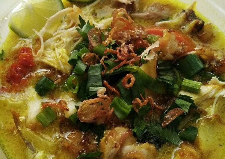 Resep Soto Ayam Santan  fd Masakanmu