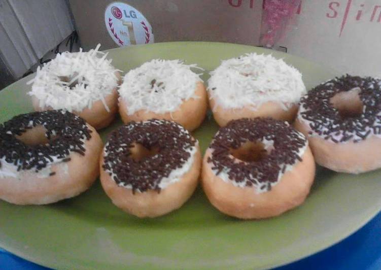 gambar untuk resep makanan Donat Empuk Irit No telur No kentang