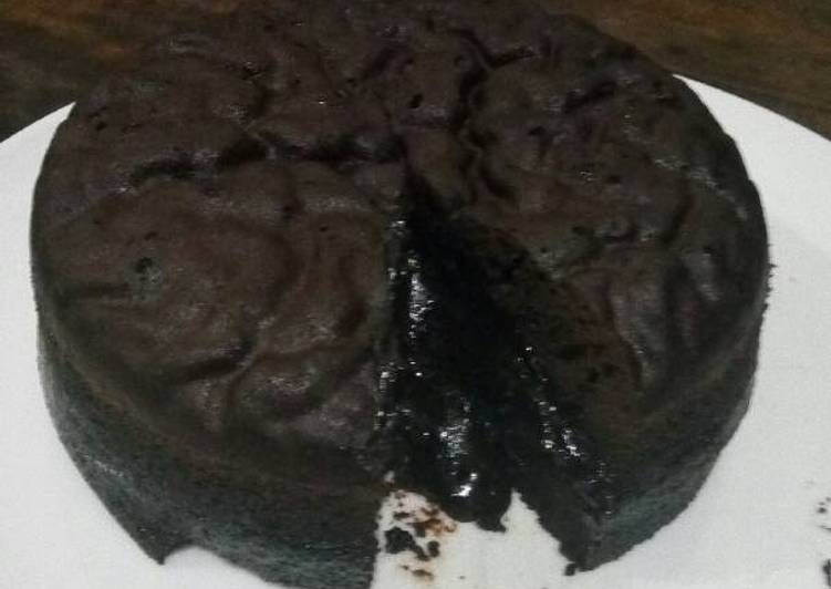 gambar untuk cara membuat Brownies kukus lava