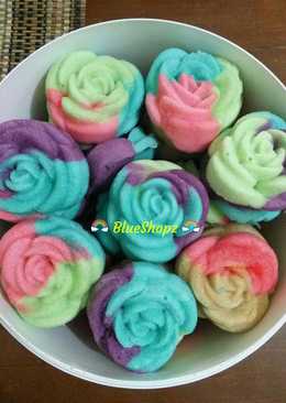 Bolu Kukus Mawar Rainbow