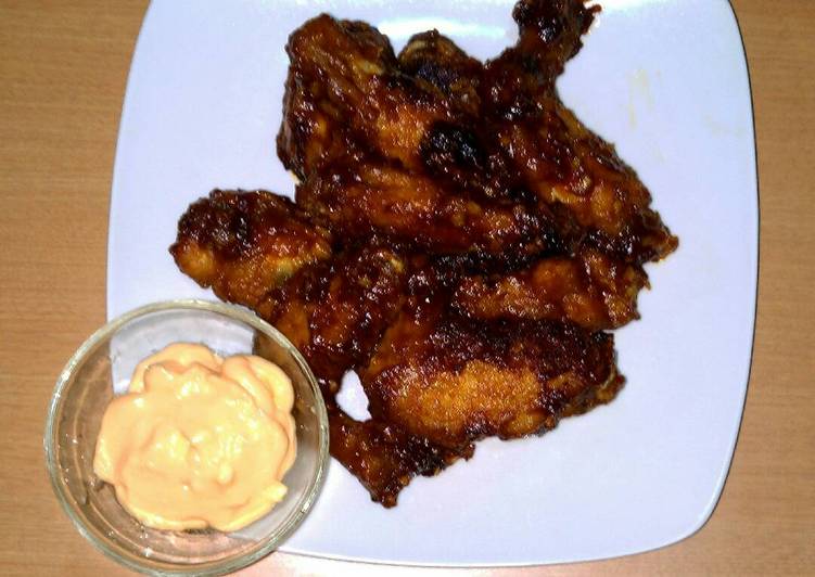 gambar untuk resep makanan Chicken Fire Wings dan Saus Keju ala ala