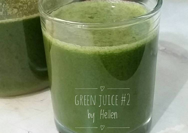 bahan dan cara membuat Green juice #2