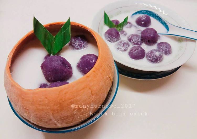 resep Katiri Mandi Ubi ungu (bubur candil)