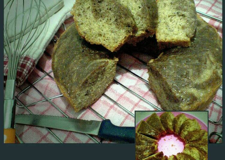 resep lengkap untuk Banana Marmer Cake Moist