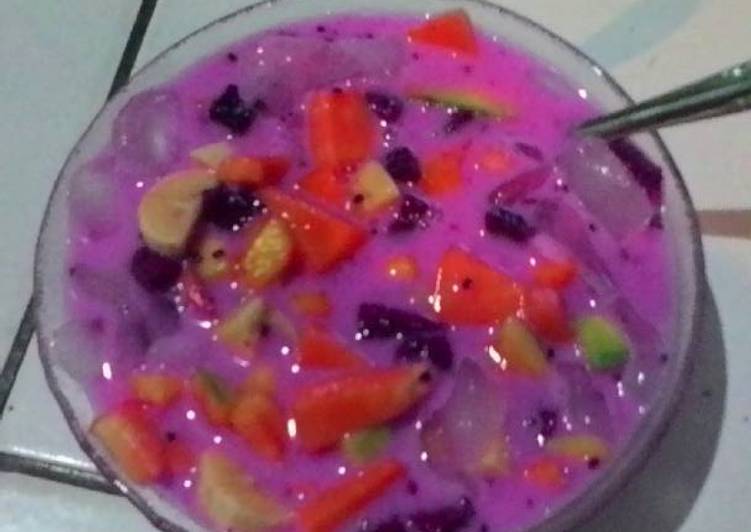 gambar untuk resep makanan Sop buah Naga merah