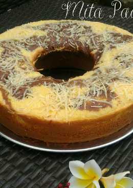 Bolu Marmer Tape Keju (dengan baking pan)