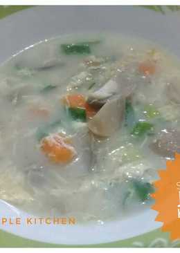 Sup Ayam Jamur kuah Susu