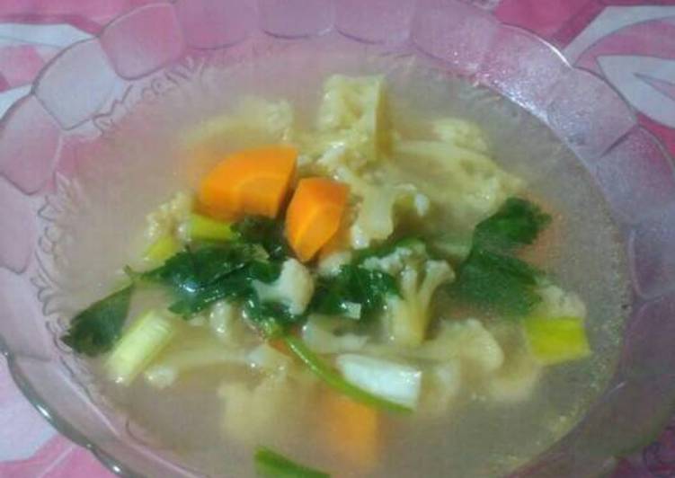 resep lengkap untuk Sop Sayuran