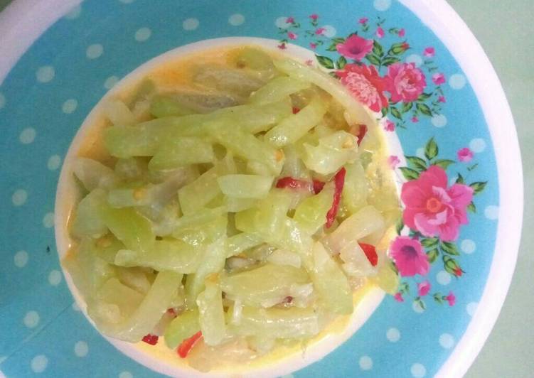 gambar untuk cara membuat Sayur santan labu Siam