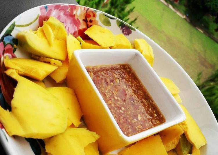 resep masakan Rujak Mangga Bumbu Kacang