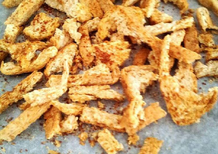 resep Pinggiran Roti Tawar Kriuk #cemilan dari sisa pinggiran roti tawar#