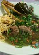 Soto daging sapi solo (sederhana)