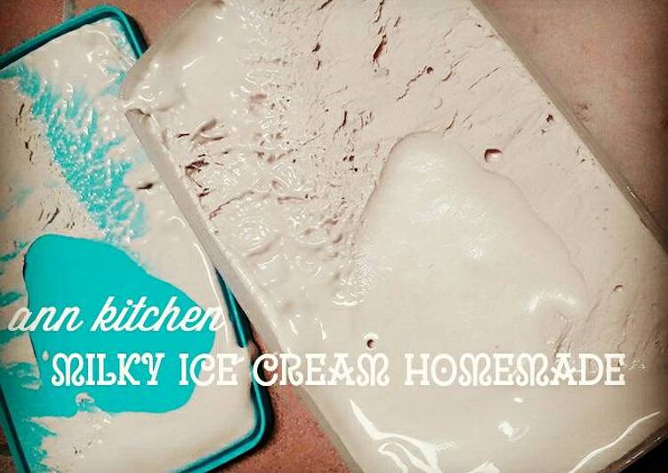 resep masakan Milky ice cream homemade