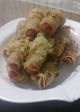 Sosis Gulung Mie & Telur