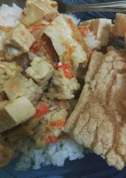 Sayur lodeh lombok(cabe rawit)tahu+tempe