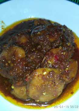 Semur jengkol pedas manis