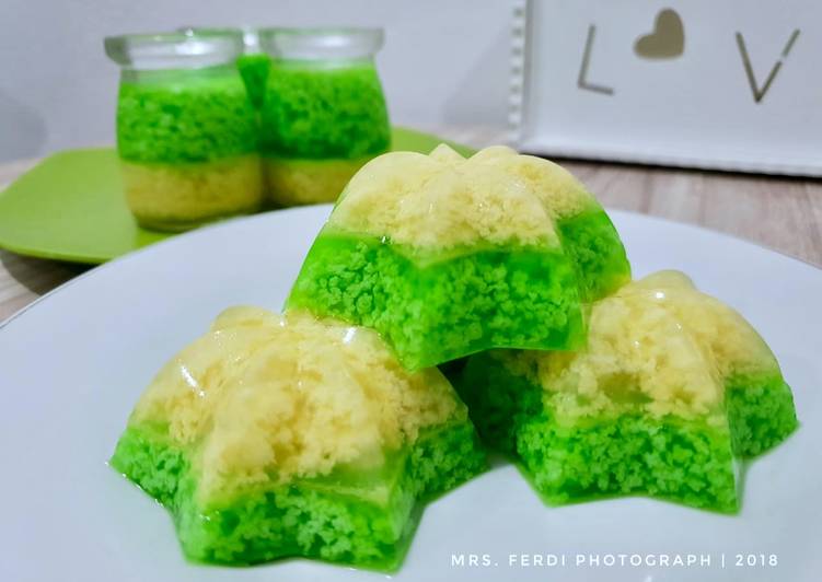 gambar untuk cara membuat Puding Lumut Mentega