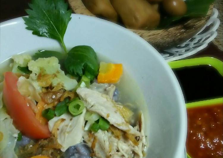 bahan dan cara membuat Bubur Sop Ayam Cirebonan #pr_sop