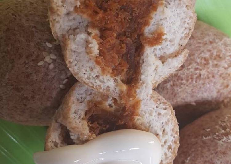 resep Roti Burger (Keto) Isian Abon Tuna