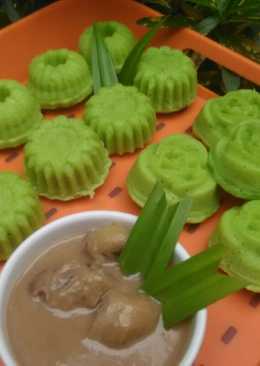 Apem pandan cocol kinca durian