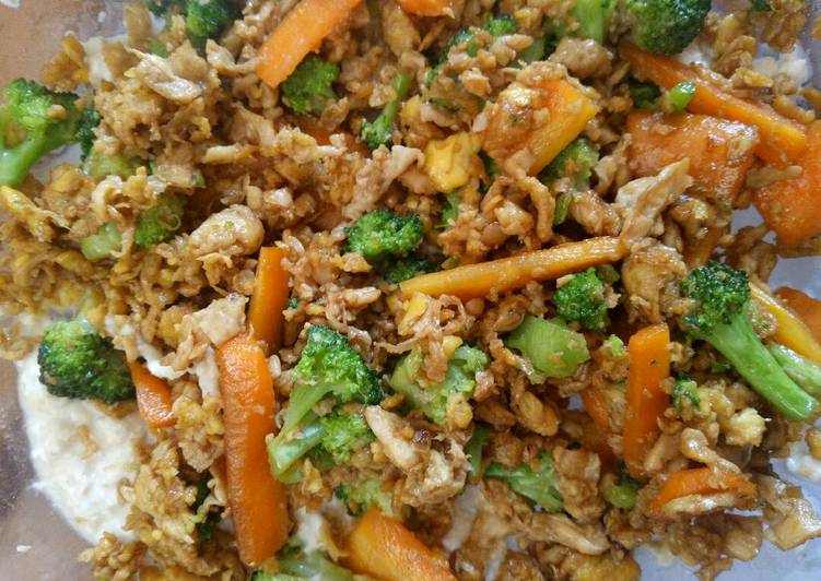 Resep Diet Orak Arik Telur Oatmeal brokoli & Wortel (bisa pake macem2)
Karya Ayummi kulfsum