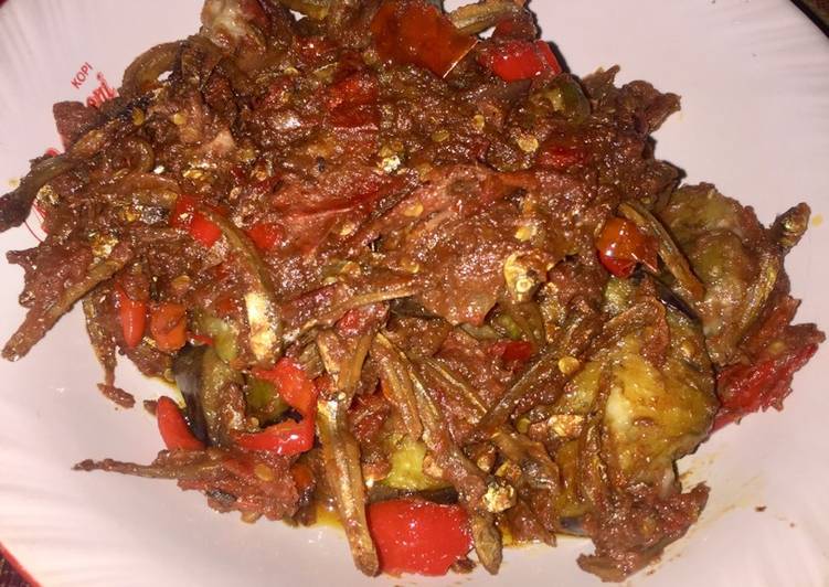 resep makanan #8 Terong Teri Balado