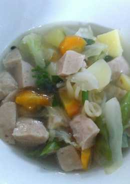 Sop bakso+makaroni