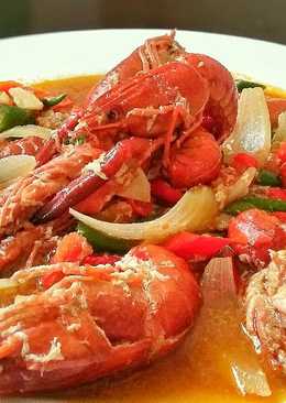 Lobster Danau Saus Tiram ~ Gurih-pedes-seger ðŸ˜¤