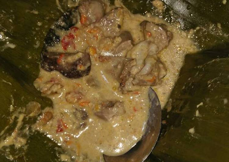 gambar untuk cara membuat Bothok Jerohan Ayam Bumbu Rujak