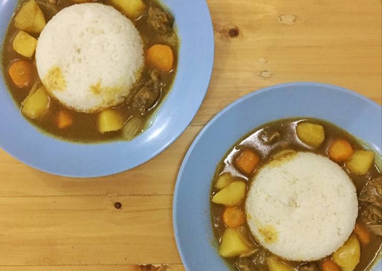 resep Nasi Kari Ala Jepang (Bumbu Instan)