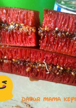 Red Velvet martabak...(enak,kenyal)ðŸ˜˜ðŸ˜‹