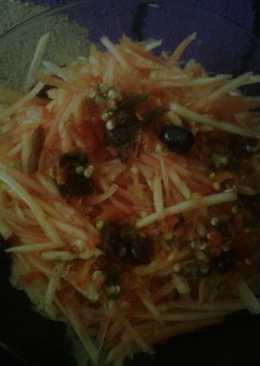 Rujak serut pepaya level 10