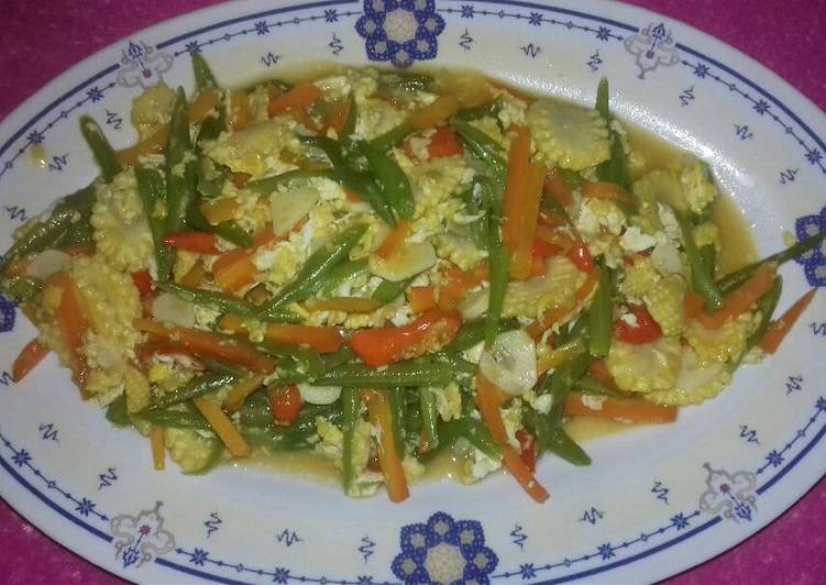 Resep Tumis capcay 3 bahan Oleh Regina's Kitchen