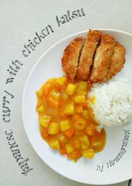 Japanese curry with chicken katsu