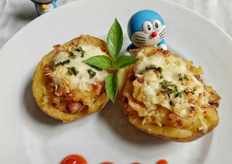 gambar untuk resep makanan Kentang Panggang keju / Baked Potato Cheese