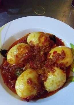 Telur balado pedas manis