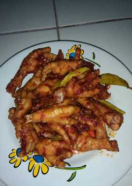 Ceker sambal goreng